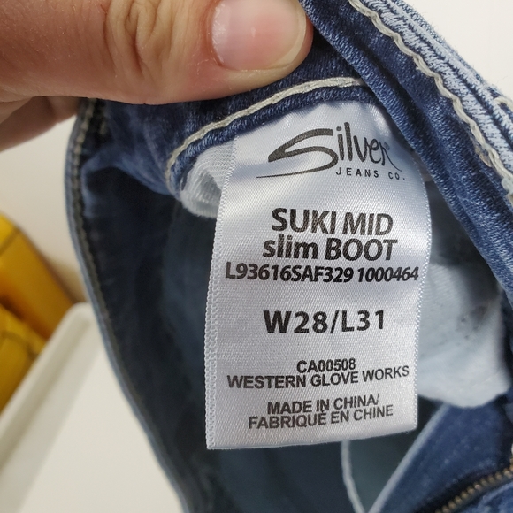 Silver Suki slim bootcut jeans size 28 - Picture 6 of 14